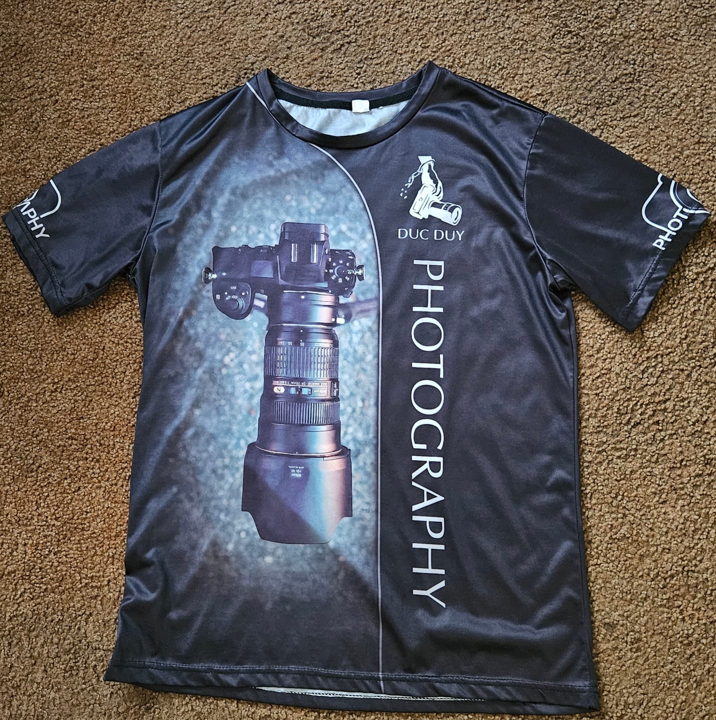 Customer photo review of Unisex Shirt, Custom Name Photography Shirt, Gift For Photographers, Camera Lover Shirt