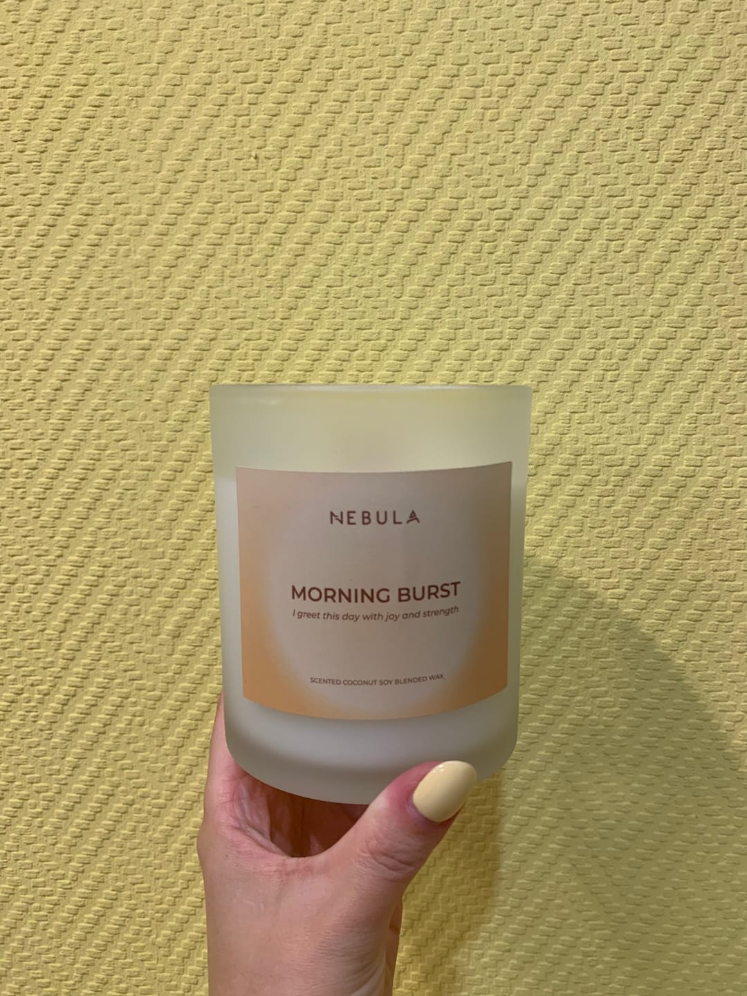 Customer photo review of Morning Burst Candle