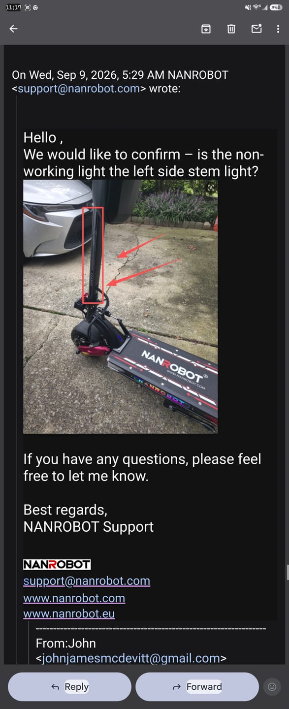 Customer photo review of NANROBOT LS7+ 72V