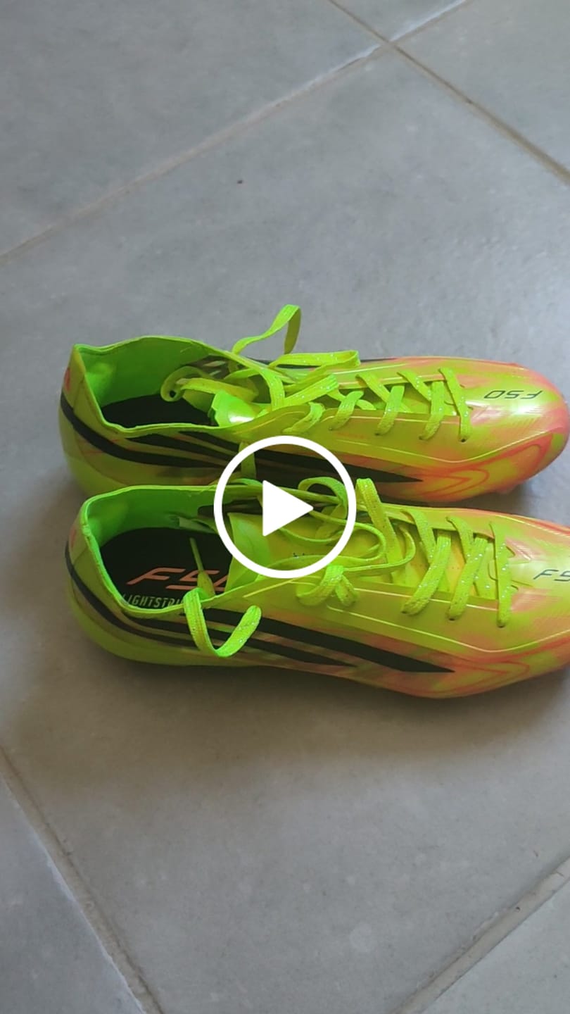 Customer video review of Adidas F50 Hyperfast Evo FG Too Light - Jaune/Noir/Solar Turquoise ÉDITION LIMITÉE