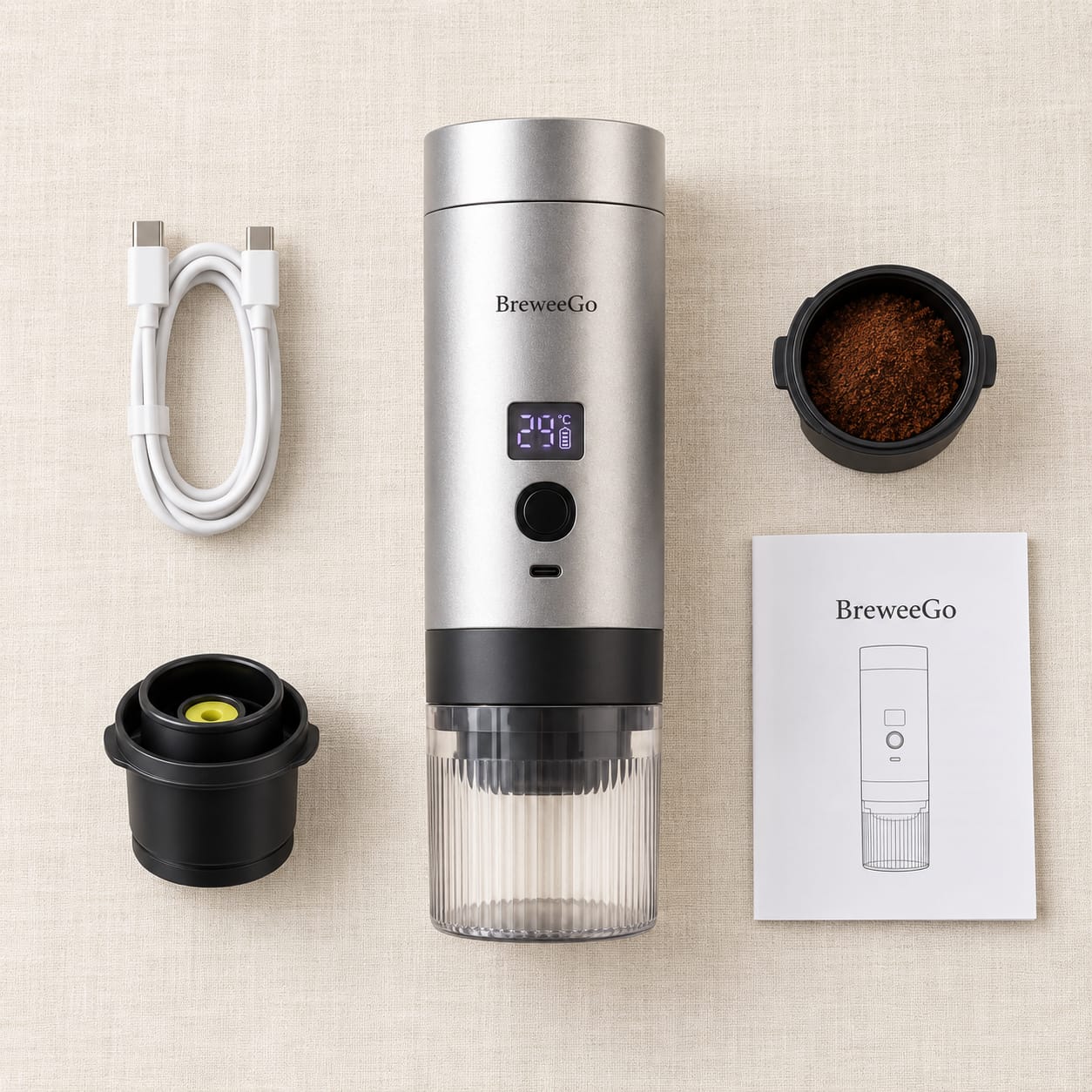 Customer photo review of BreweeGo Portable Coffee Maker