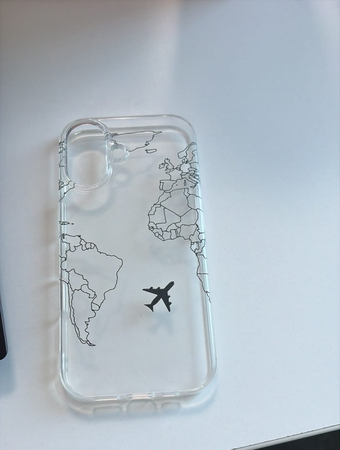 Customer photo review of World Map Transparent Custom Slim Soft Cases