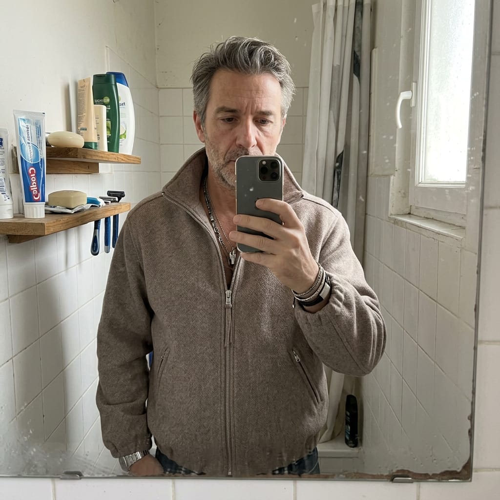 Customer photo review of Doppel Reißverschluss Businessjacke