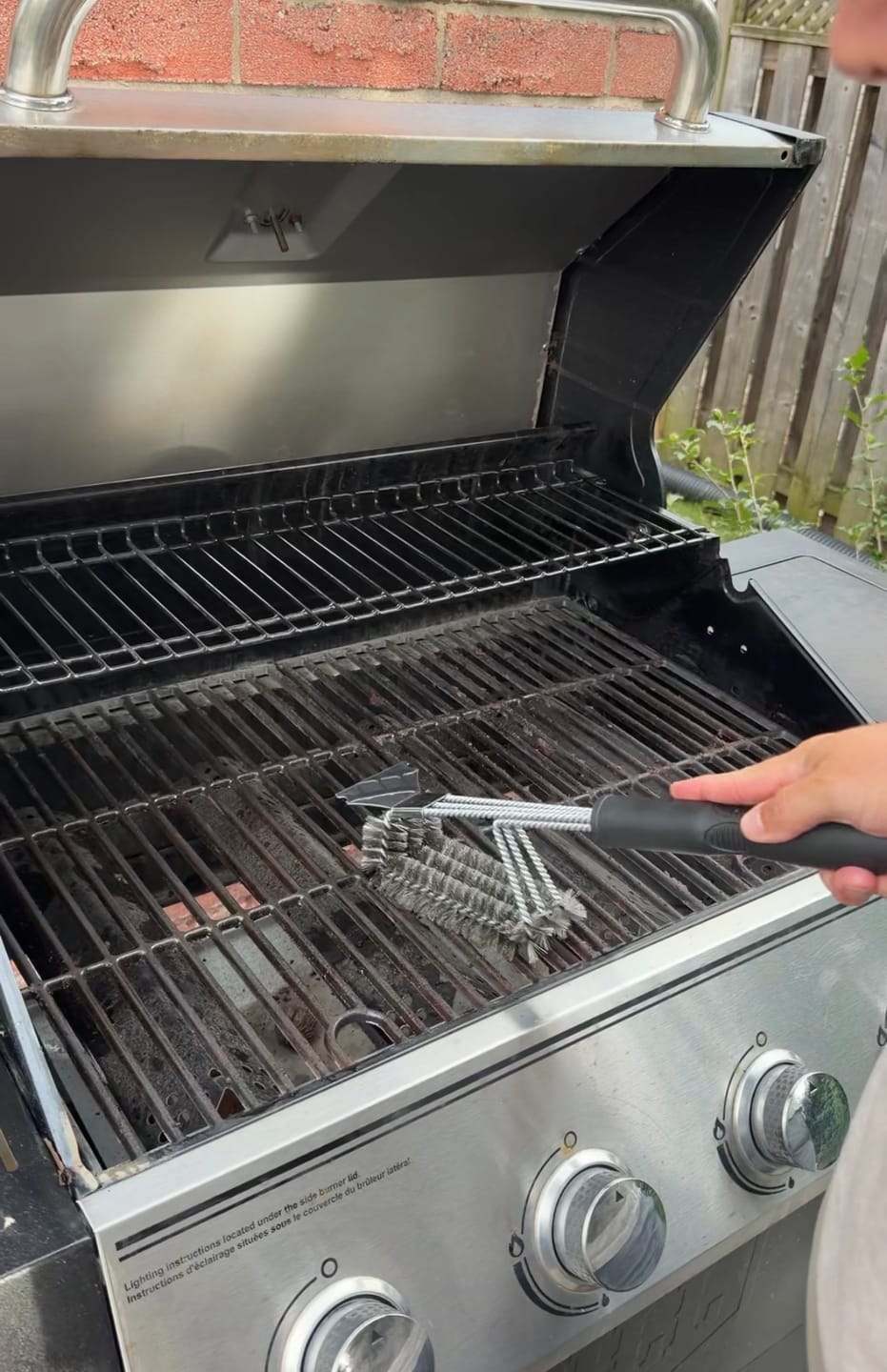Customer photo review of Brander The Threesome Grill Brush
