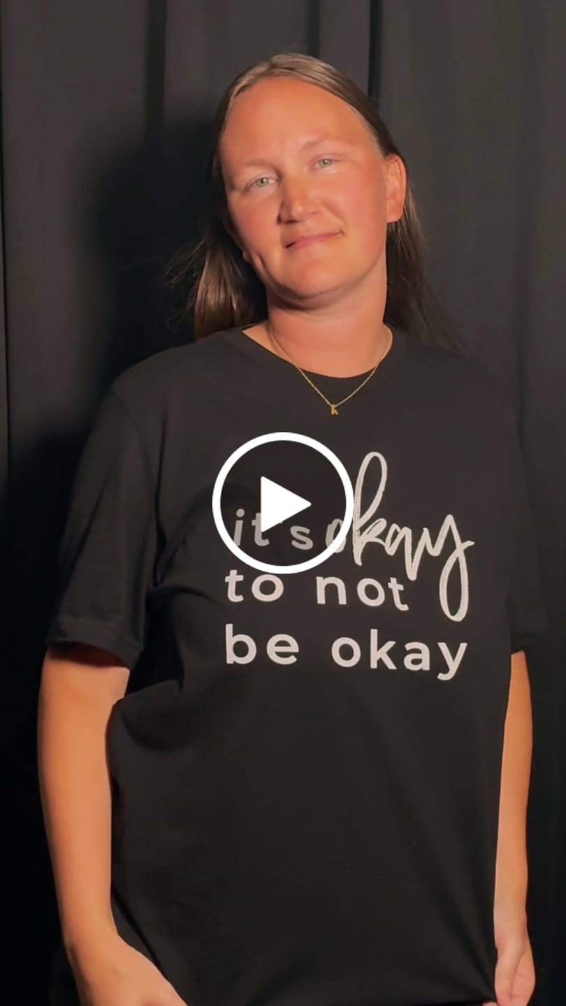 Customer video review of It's Okay To Not Be Okay T-Shirt