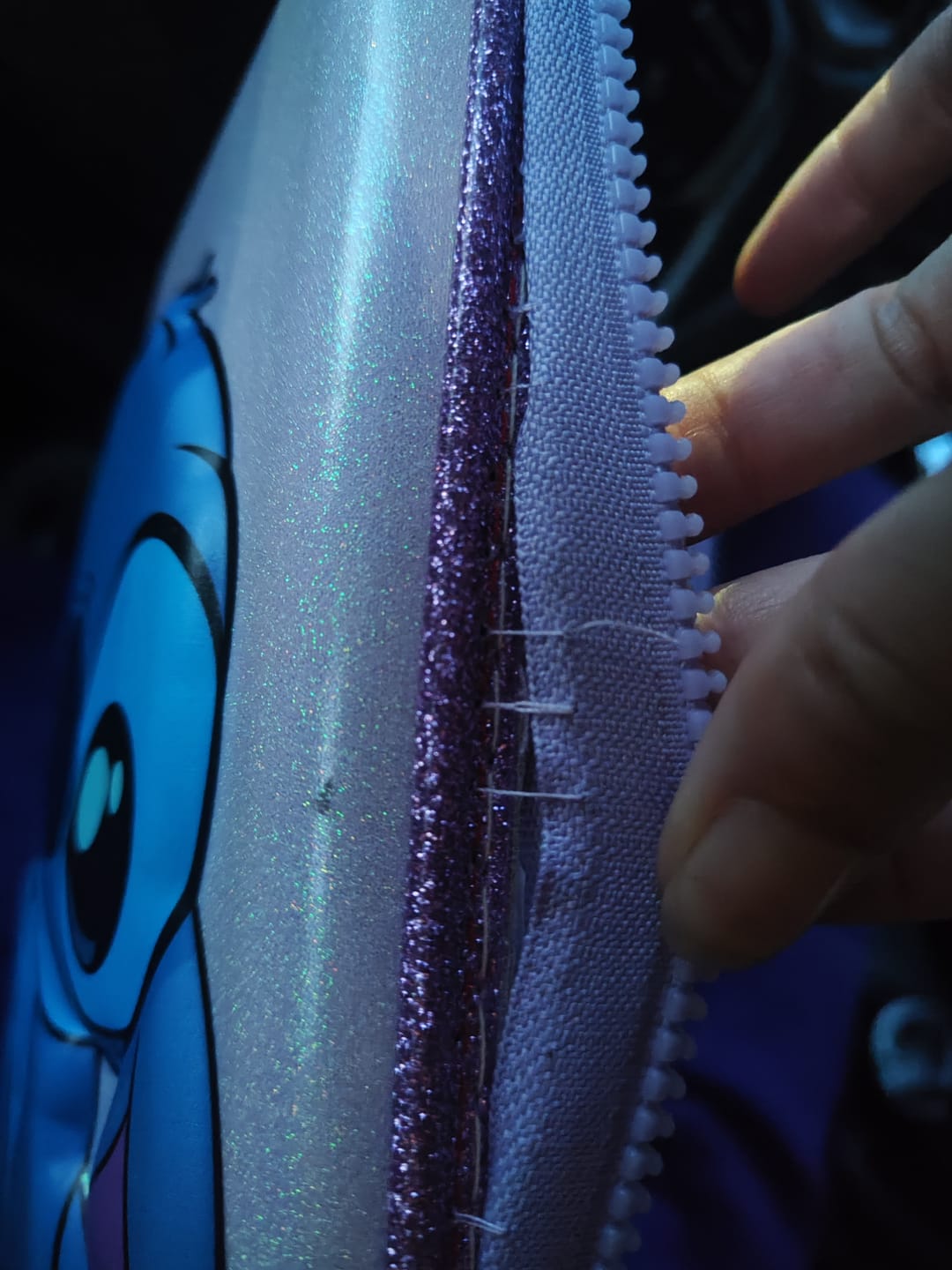 Customer photo review of Mooving - Estuche para Lápices Eva Doble Cierre Stitch