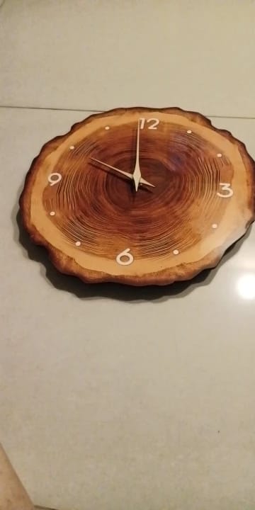 Customer photo review of Heartwood Wall Clock
