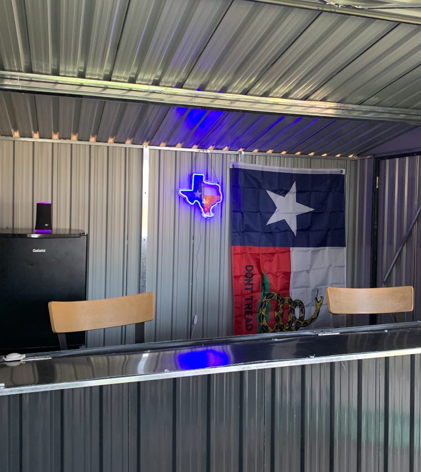 Customer photo review of ShineNeon™ Texas Lone Star Flag LED Sign - Patriotic Blue Glow Wall Decor