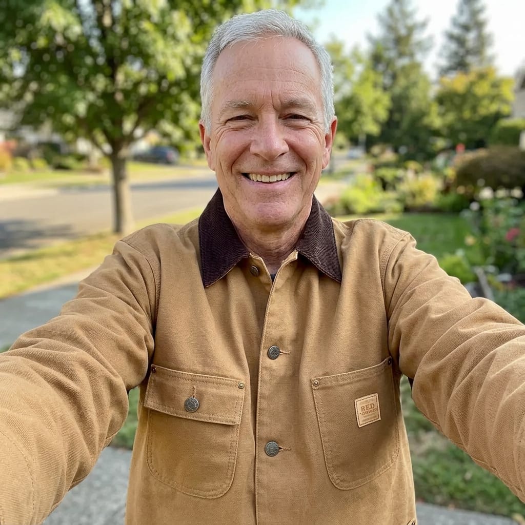Customer photo review of Gefütterte Stonewashed Jacke