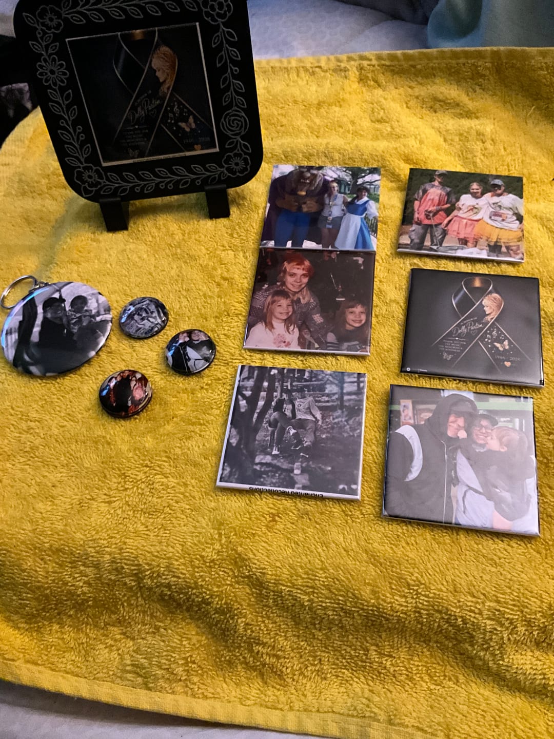 Customer photo review of Custom Square photo magnet 6 piece