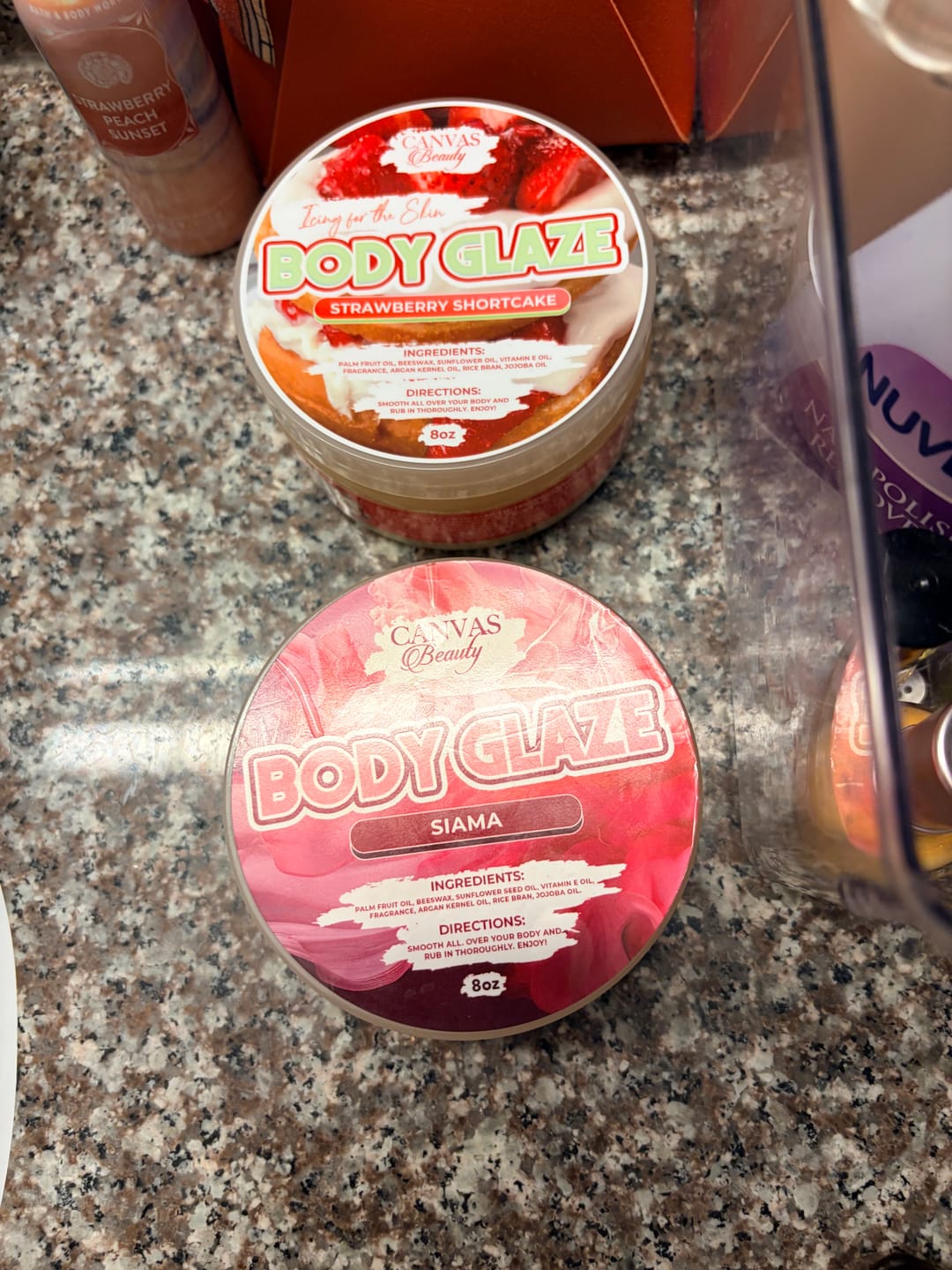 Customer photo review of BODY GLAZE: STRAWBERRY SHORTCAKE