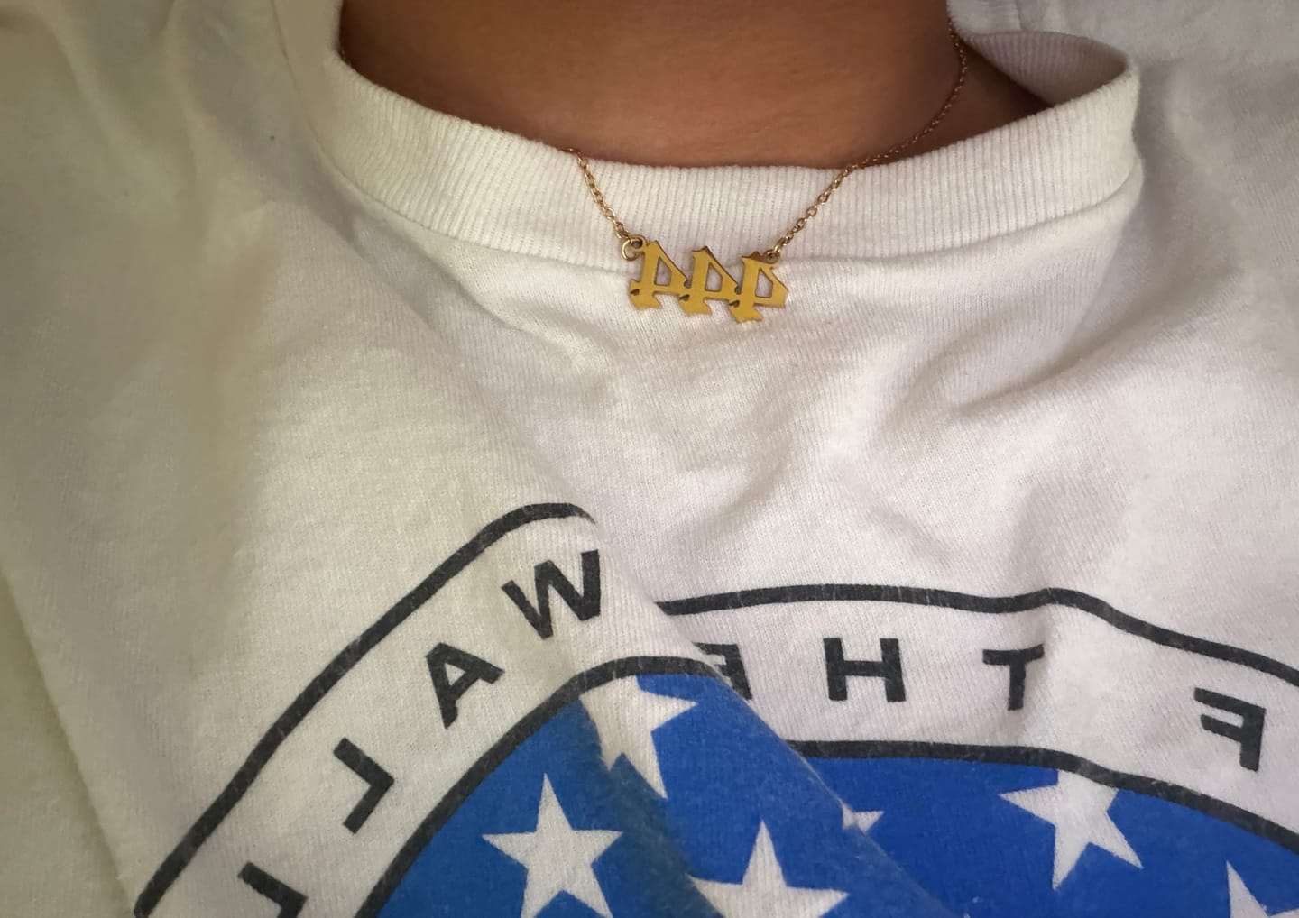 Customer photo review of Angel Number Necklace