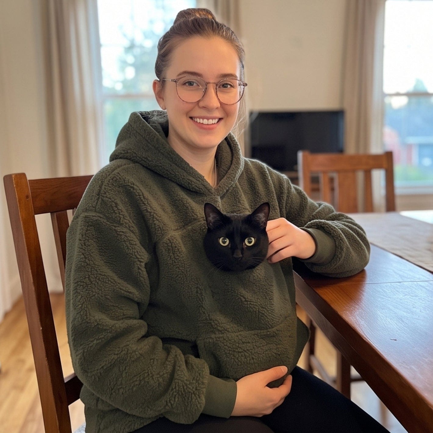 Customer photo review of PeekPet™️ Sudadera portamascotas