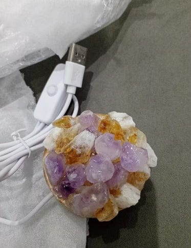Customer photo review of FuAttract Peace Harmony & Emotional Comfort Natural Crystal Tooth Flower Night Lamp Bedroom Bedside