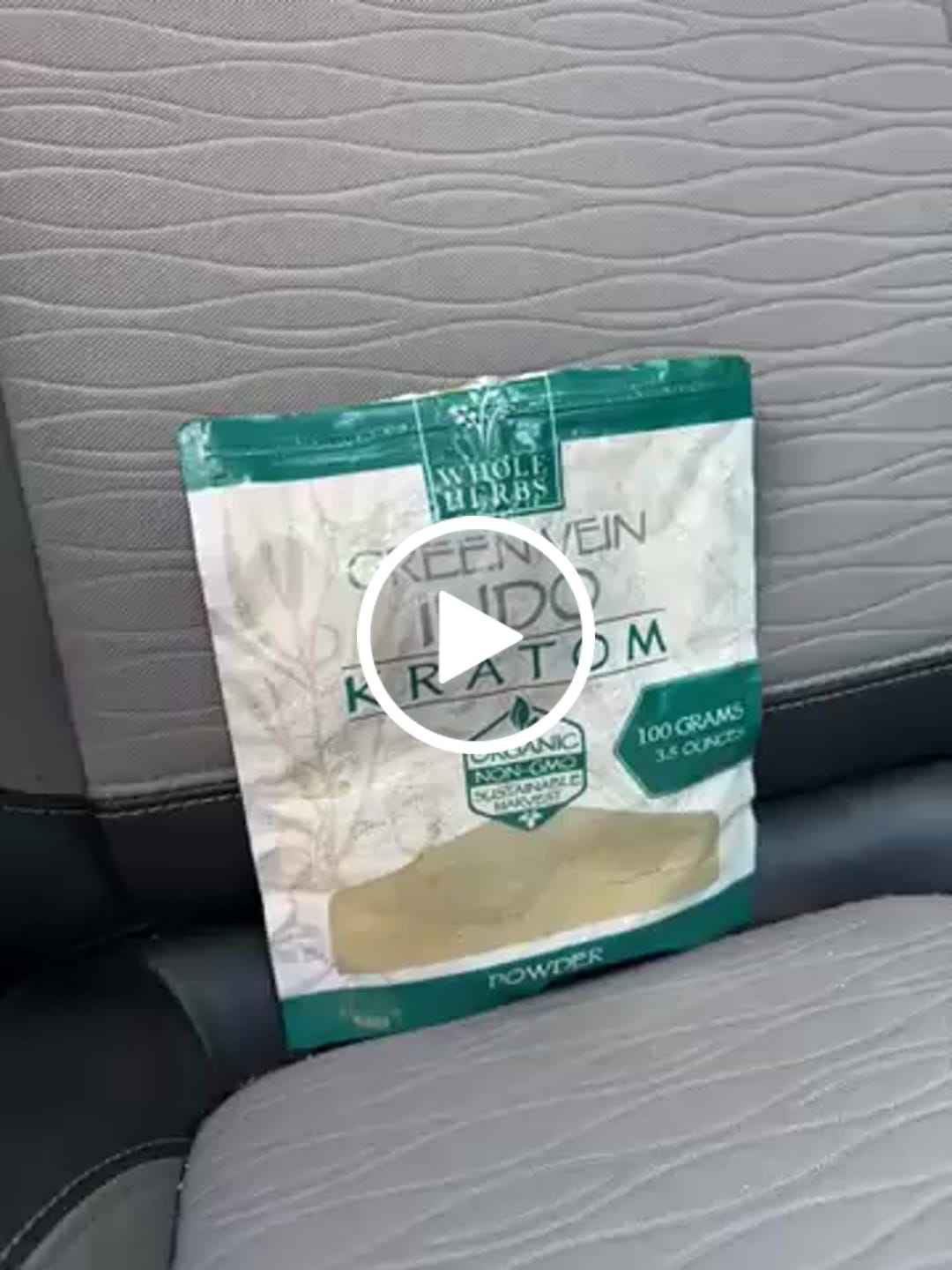 Customer video review of Whole Herbs Green Vein Indo Kratom Powder