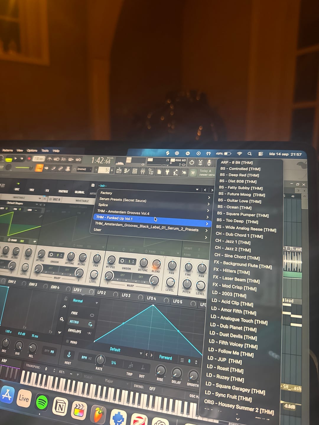 Customer photo review of Funked Up Vol. 1 — Tech House Serum 2 Presets