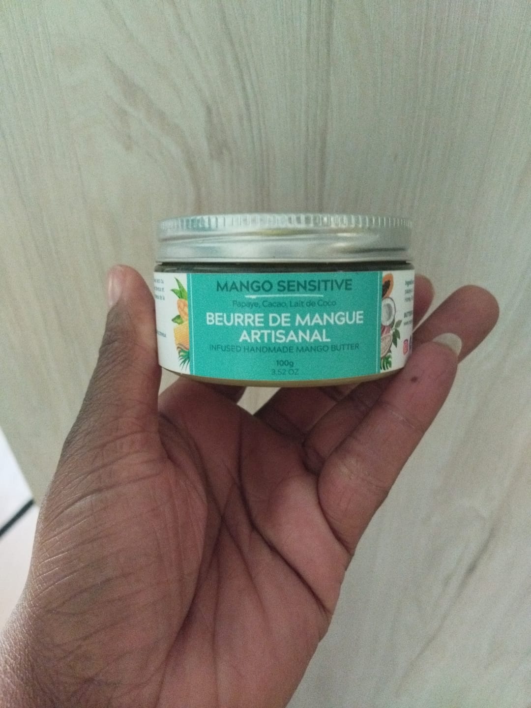 Customer photo review of Beurre de mangue artisanal SENSITIVE