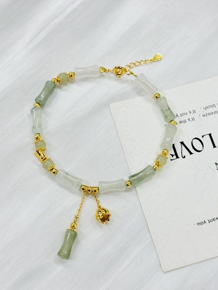 Customer photo review of The Unyielding Grace - Cuizhu Hetian Jade Bracelet