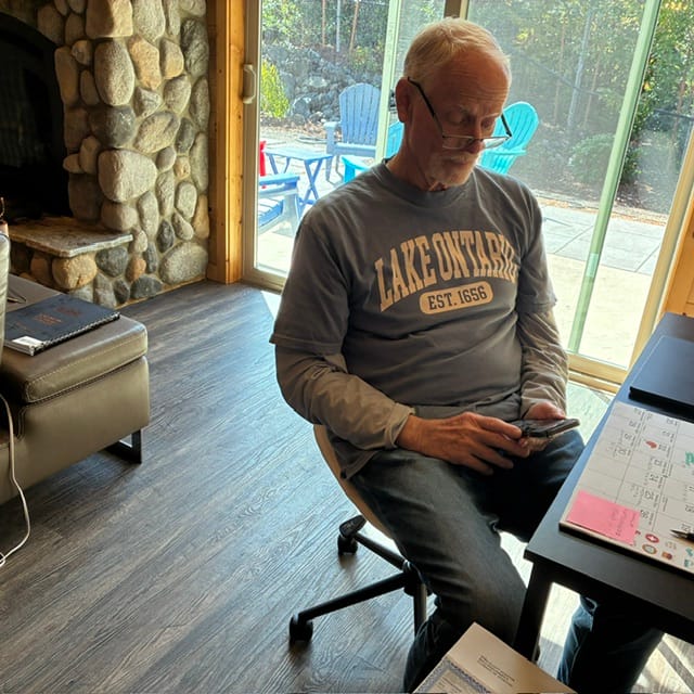 Customer photo review of Lake Ontario Varsity T-Shirt