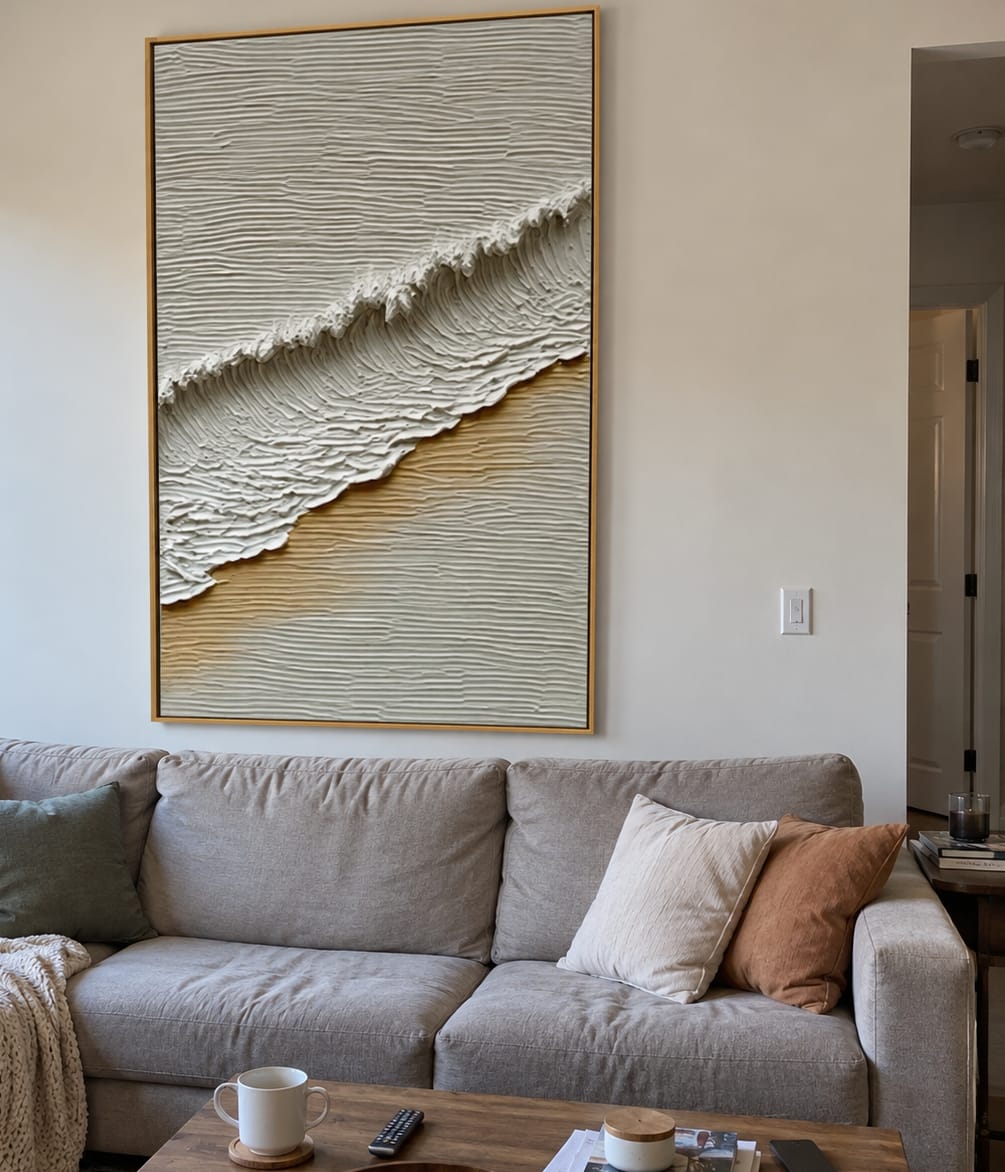 Customer photo review of Tidal Fold-Relief Painting