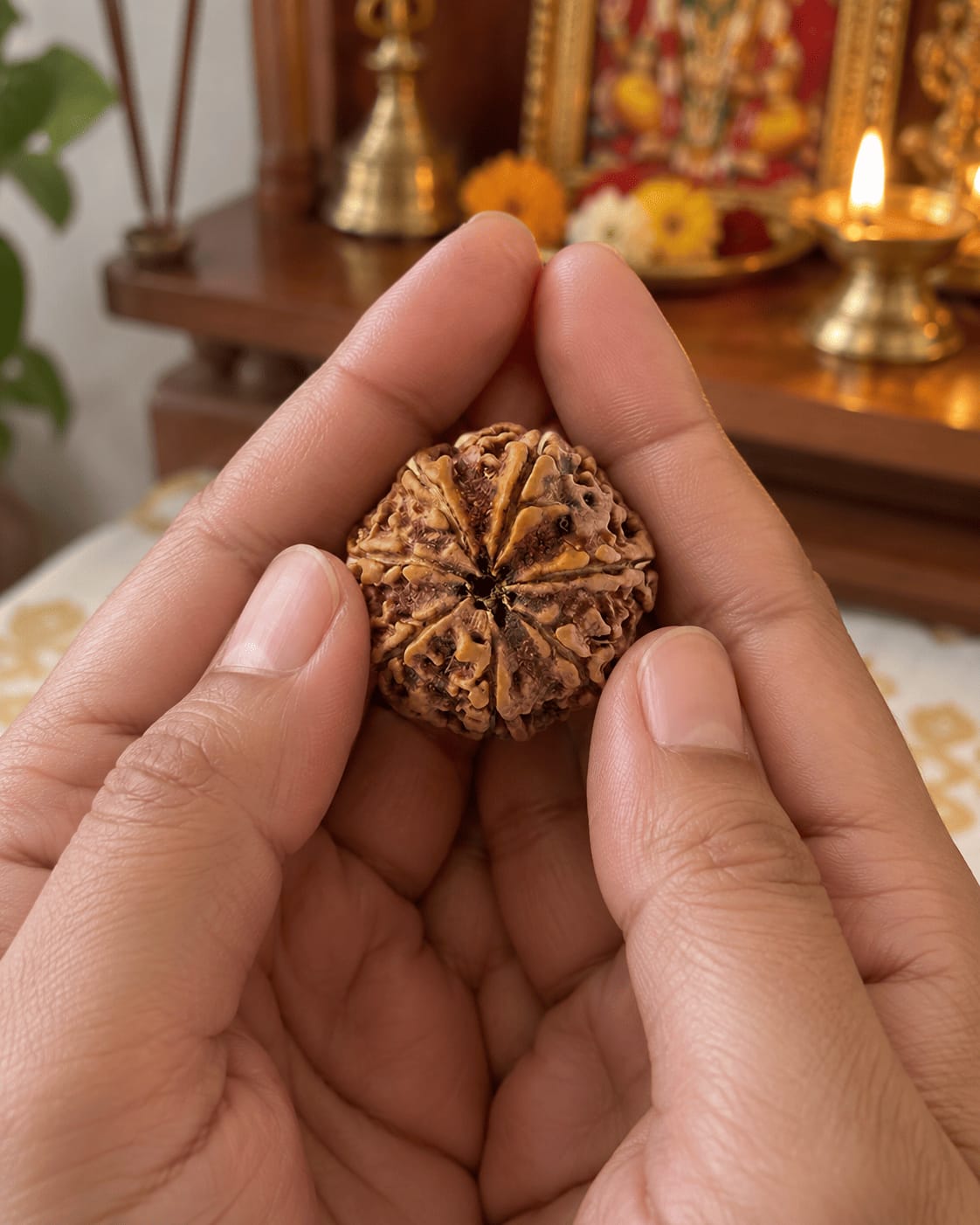Customer photo review of 7 Mukhi Rudraksha (Nepali)