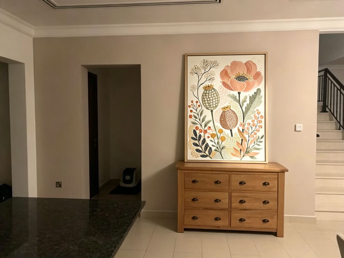 Customer photo review of Bohemian Botanical Painting #CA092