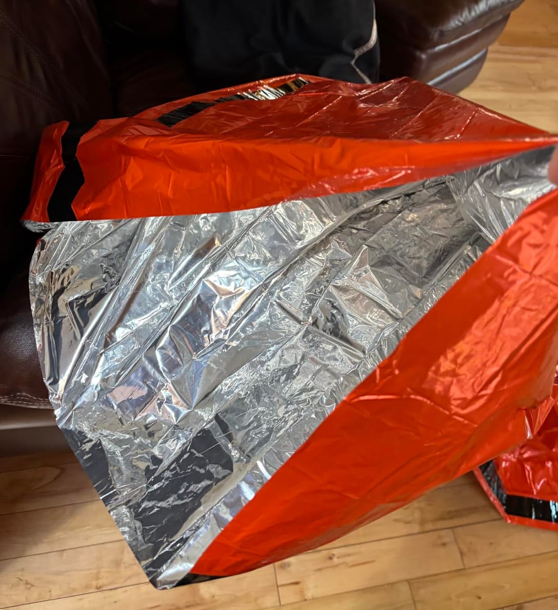 Customer photo review of Saco Vivac Térmico de Emergencia