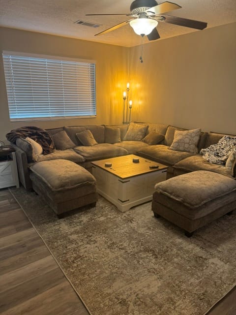 Customer photo review of 149.2 Inch Cloudy Luxury Thickened Cushion Modular Sofa