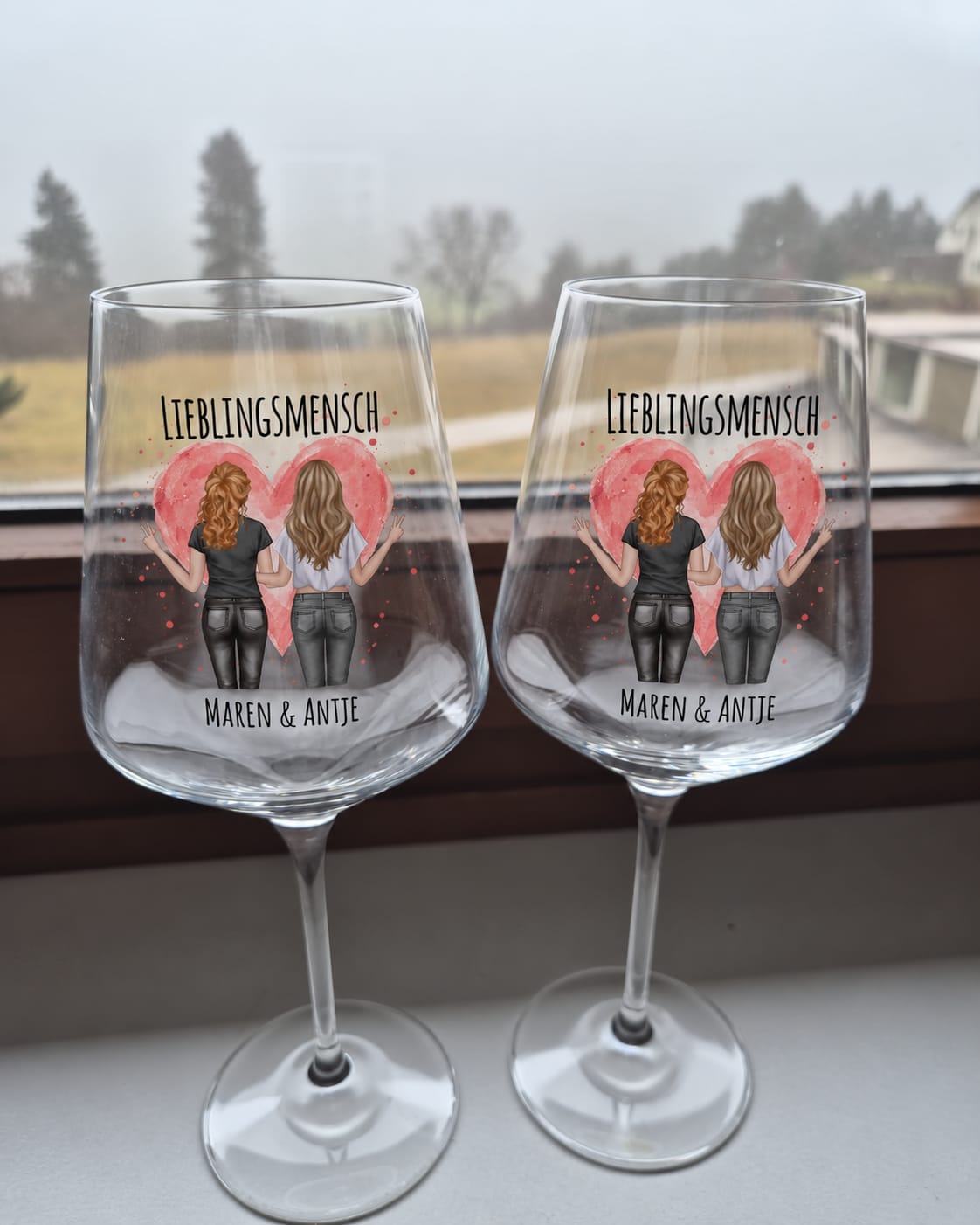 Customer photo review of Lieblingsmensch Weinglas