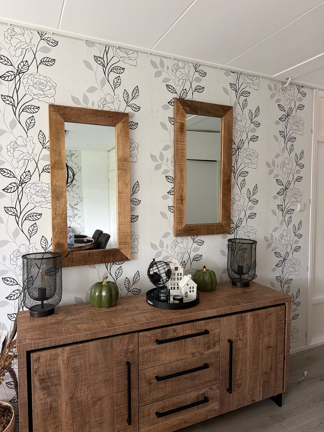 Customer photo review of Industriële spiegel | Mangohout | 100x50cm