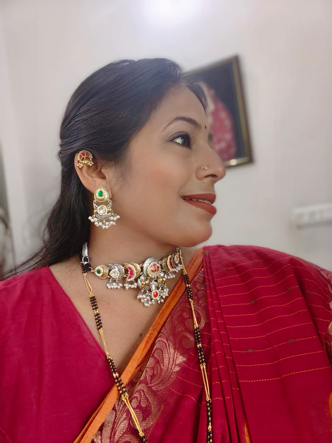 Customer photo review of Shruti 22k Gold Plated Earcuff