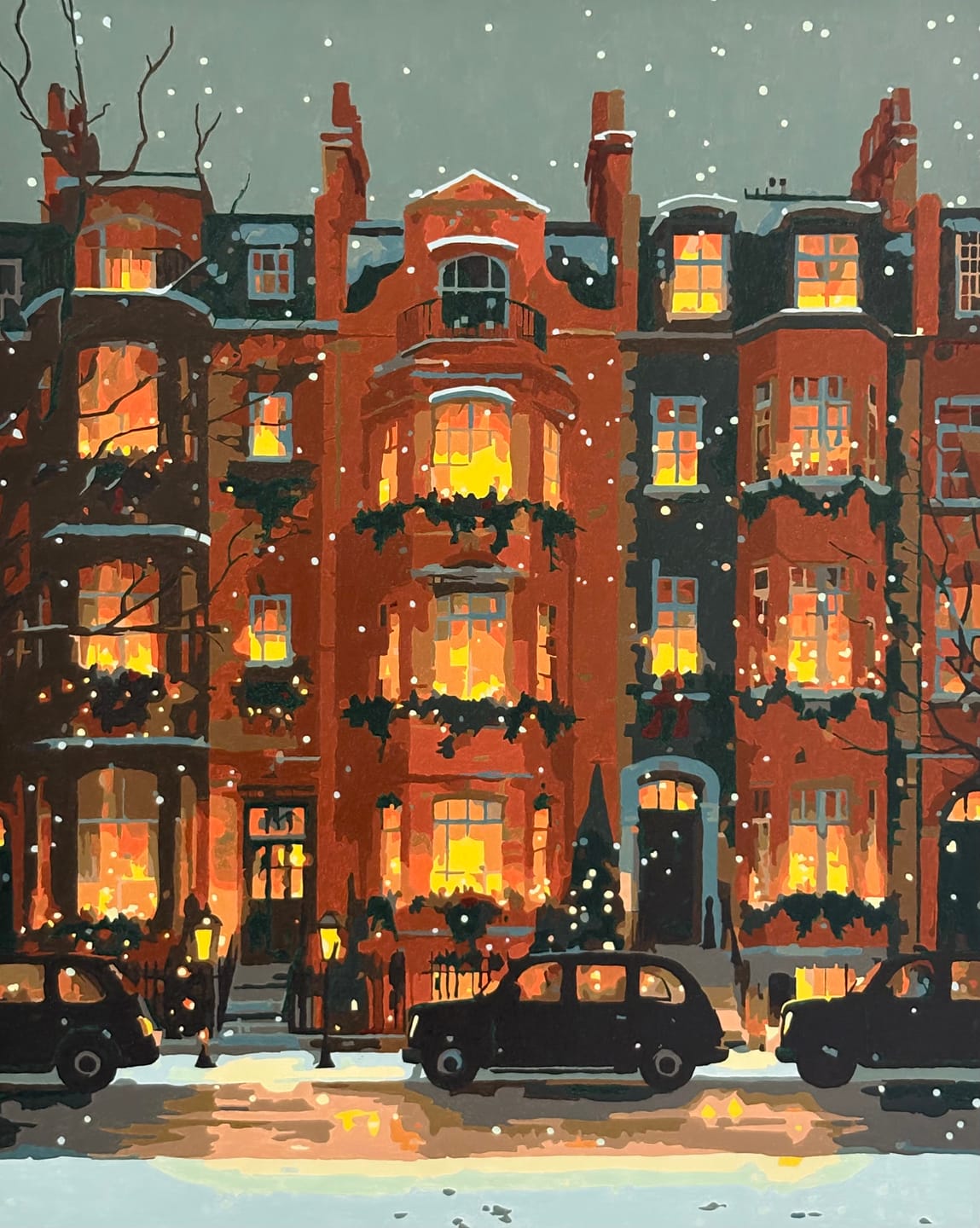 Customer photo review of London lights | Paint by Number