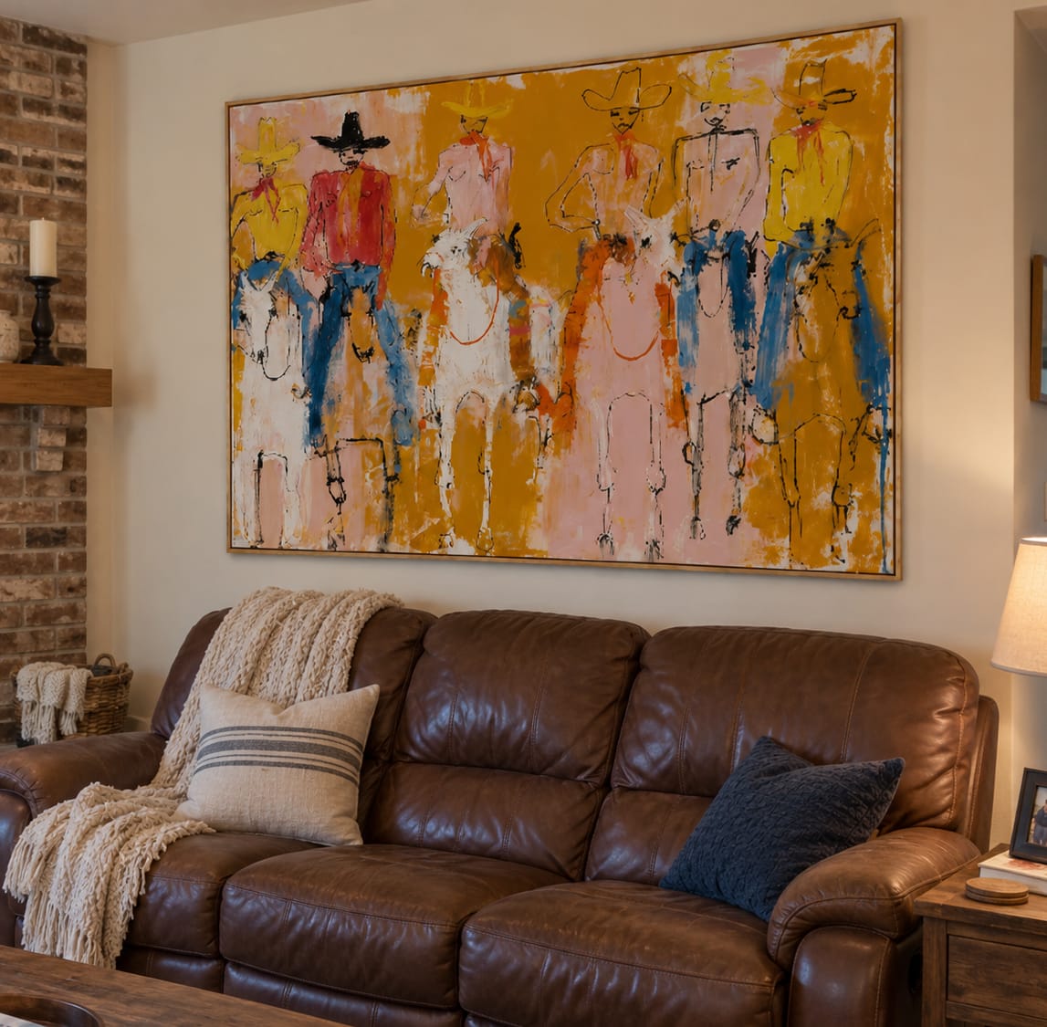 Customer photo review of Golden Posse-Cowboy Riders Painting