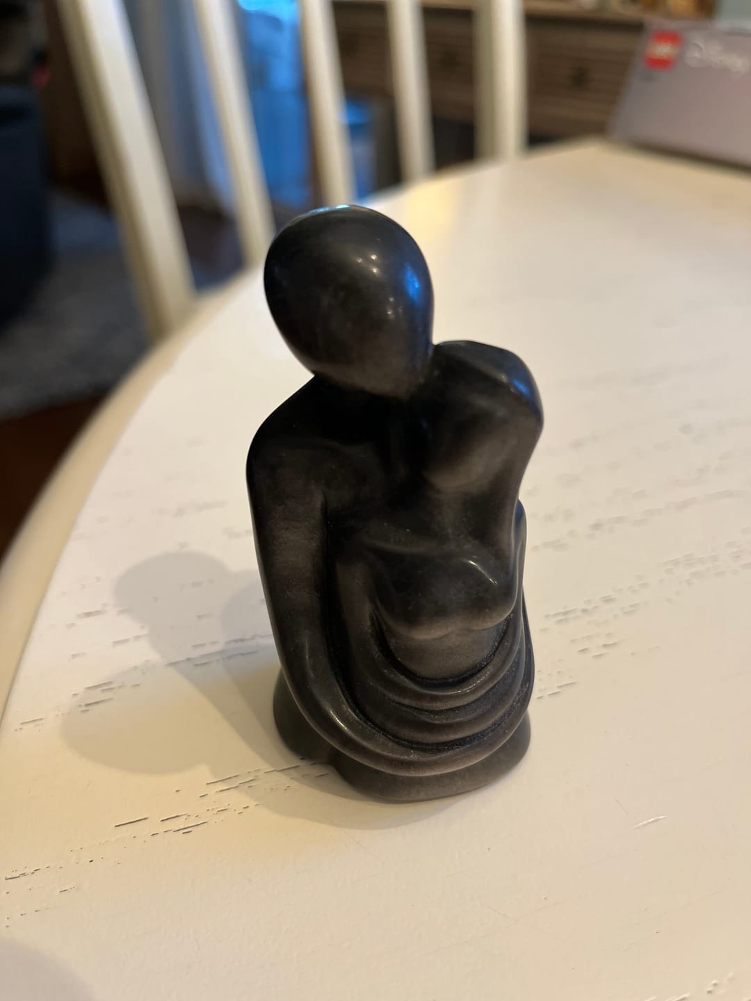Customer photo review of Natural Crystal Silver Obsidian Embracing Couple Carving