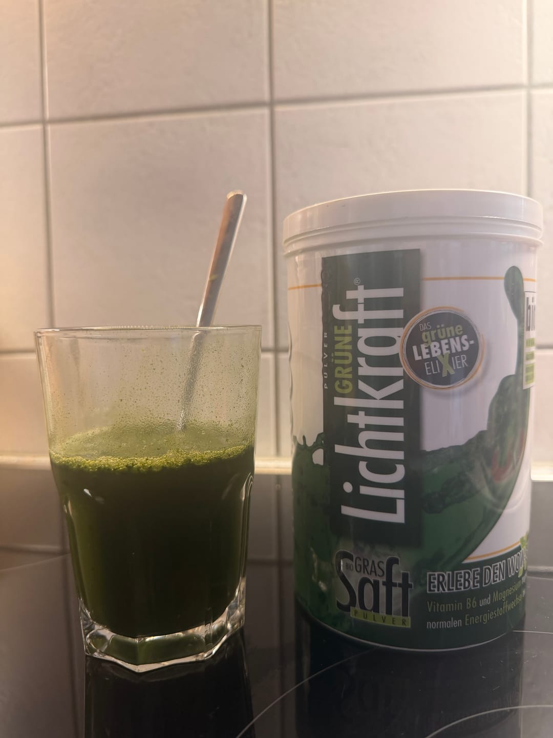 Customer photo review of Gerstengrassaftpulver Bio "Grüne Lichtkraft"