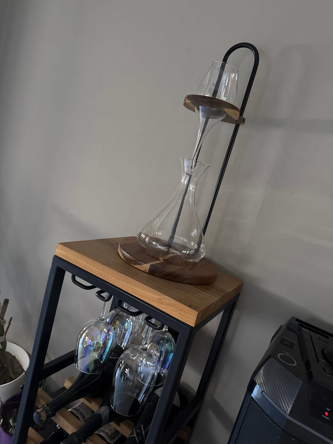Customer photo review of Decantador & Aireador  De Vino Sakura Cascade Edition 1.5 L