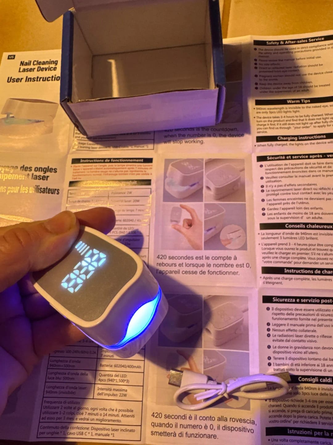 Customer photo review of Dispositivo Láser Micoval