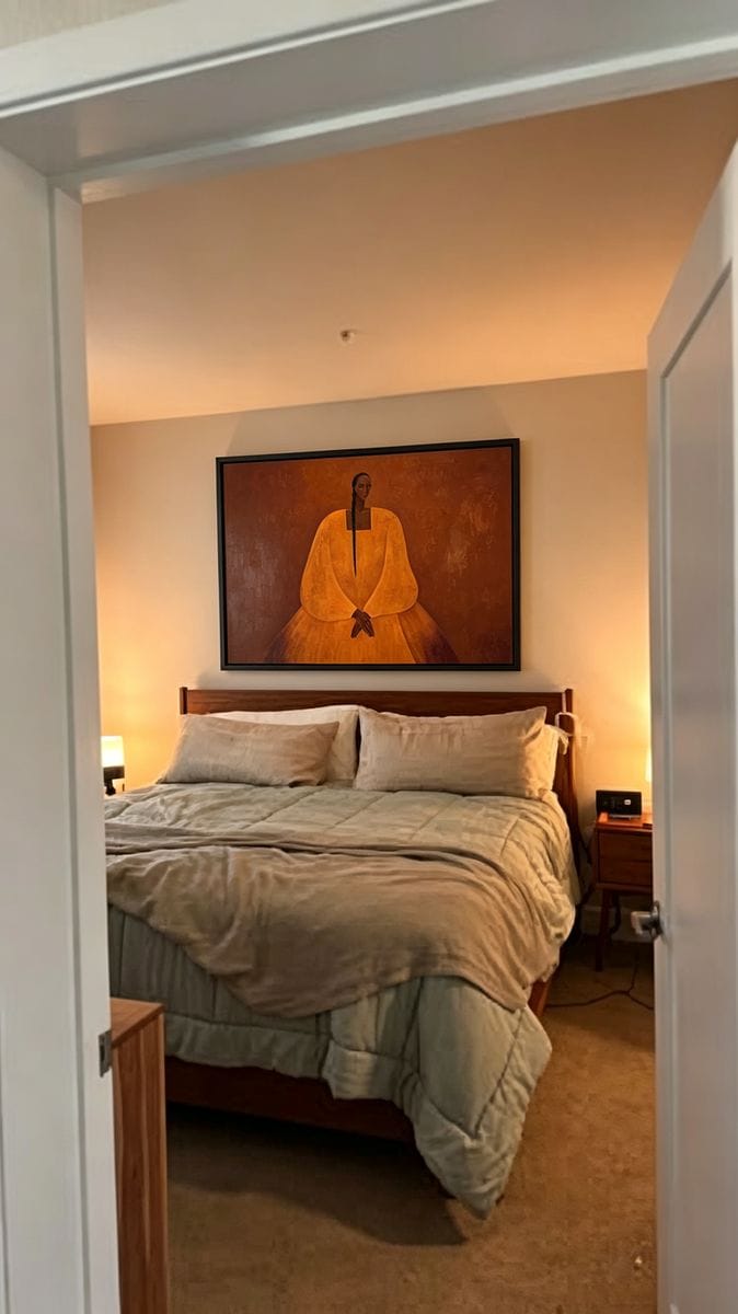 Customer photo review of Minimalist Woman Portrait #MA045