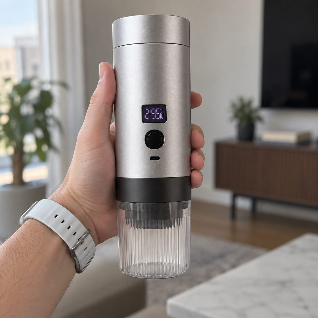Customer photo review of BreweeGo Portable Coffee Maker