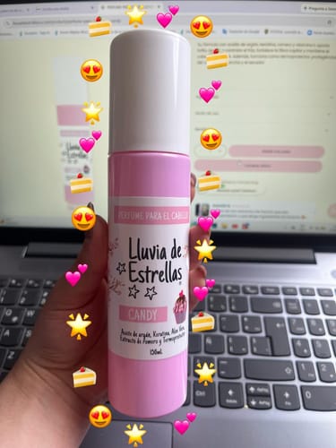 Customer photo review of PERFUME PARA EL CABELLO CANDY
