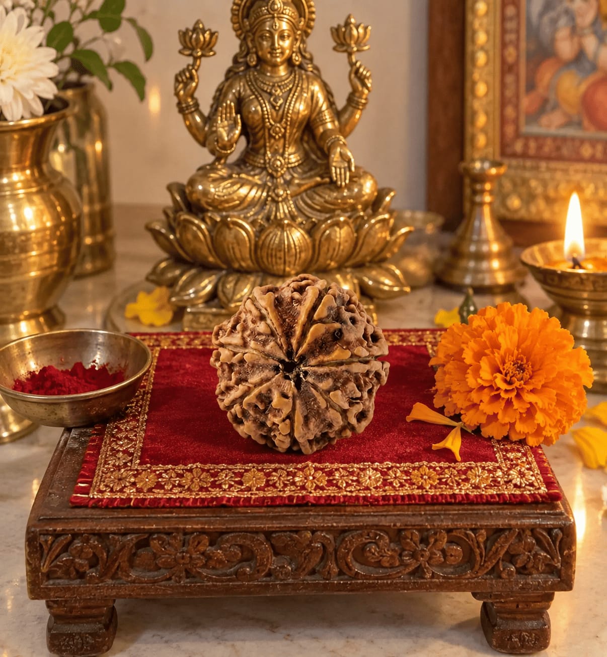 Customer photo review of 7 Mukhi Rudraksha (Nepali)