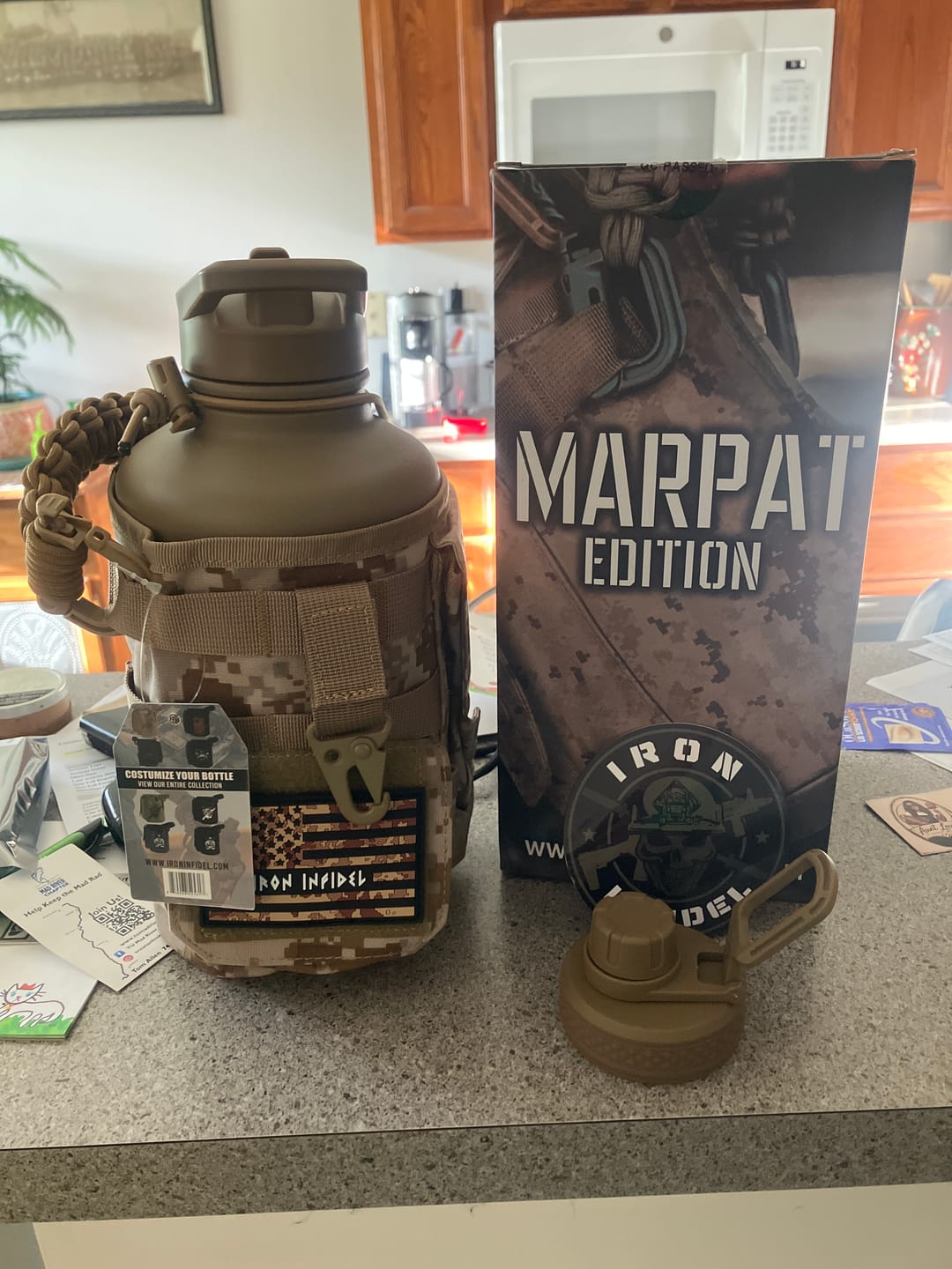 Customer photo review of 64oz Battle Bottle Water Bottles