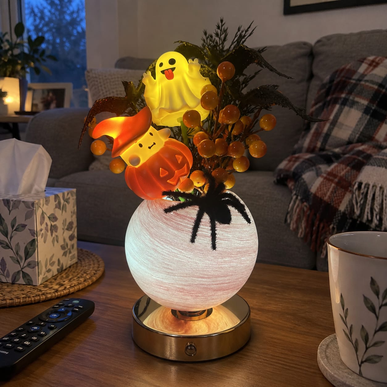 Customer photo review of pumpkin bloom lamp