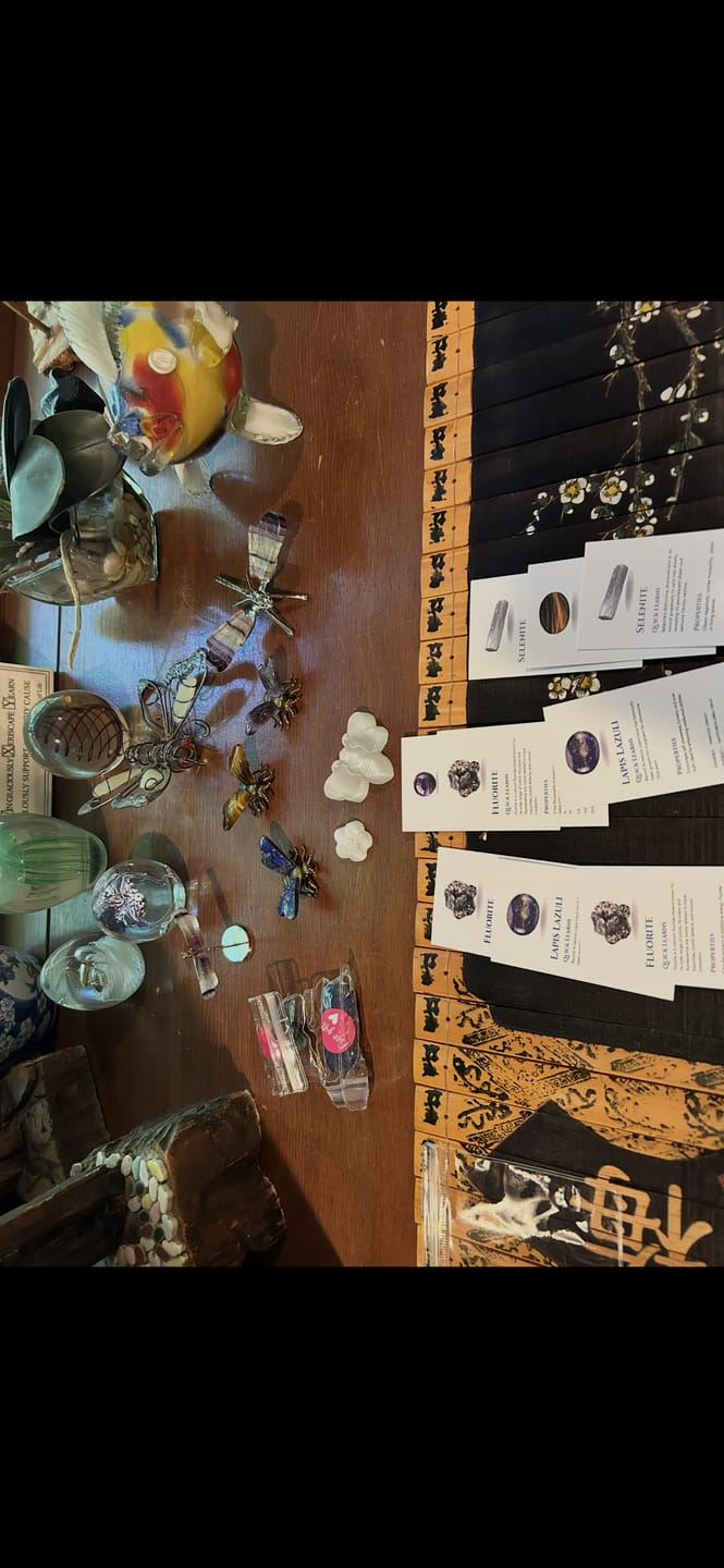 Customer photo review of Natural Fluorite Dreamy Dragonfly