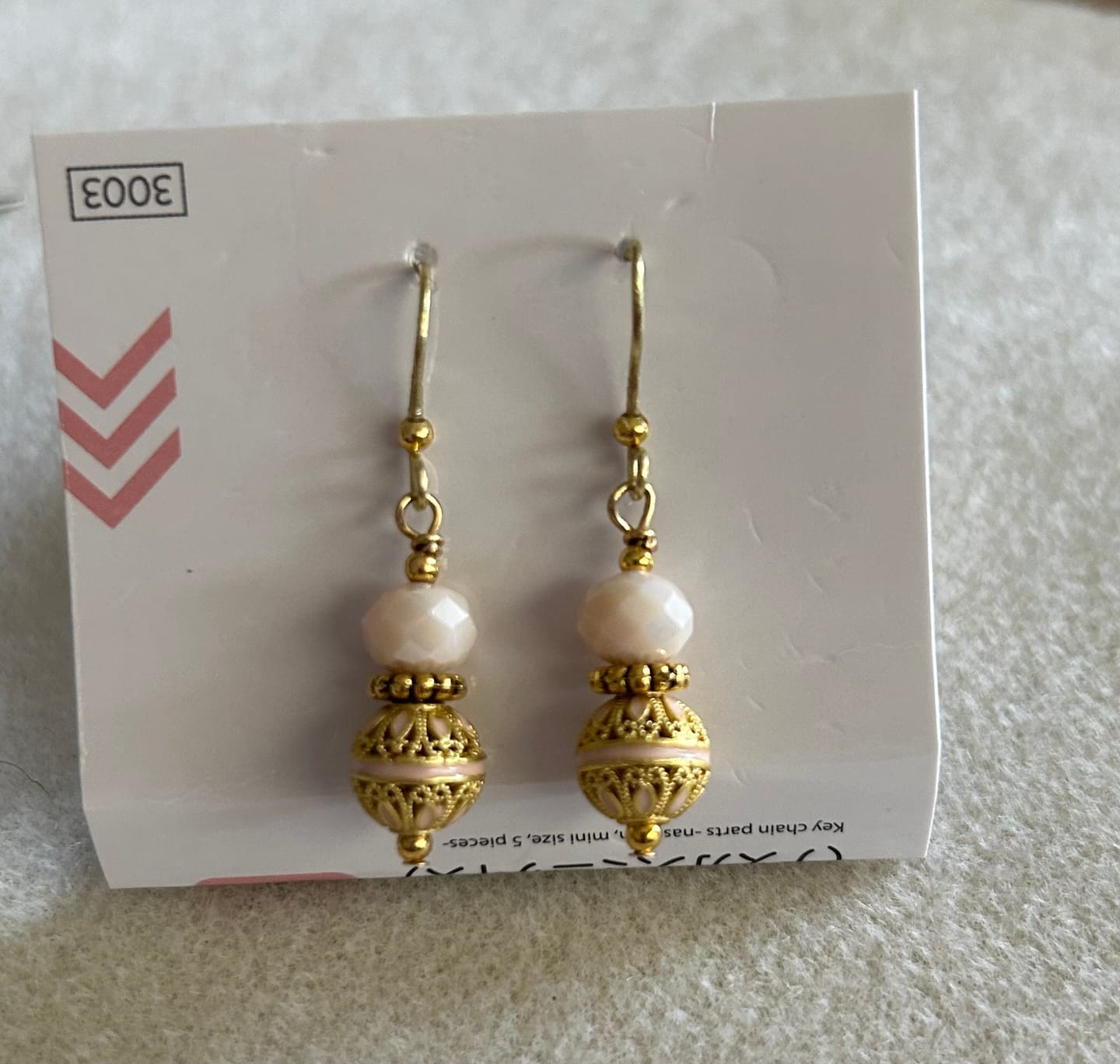 Customer photo review of Cloisonné 10mm Bead Pair in Flower Festival