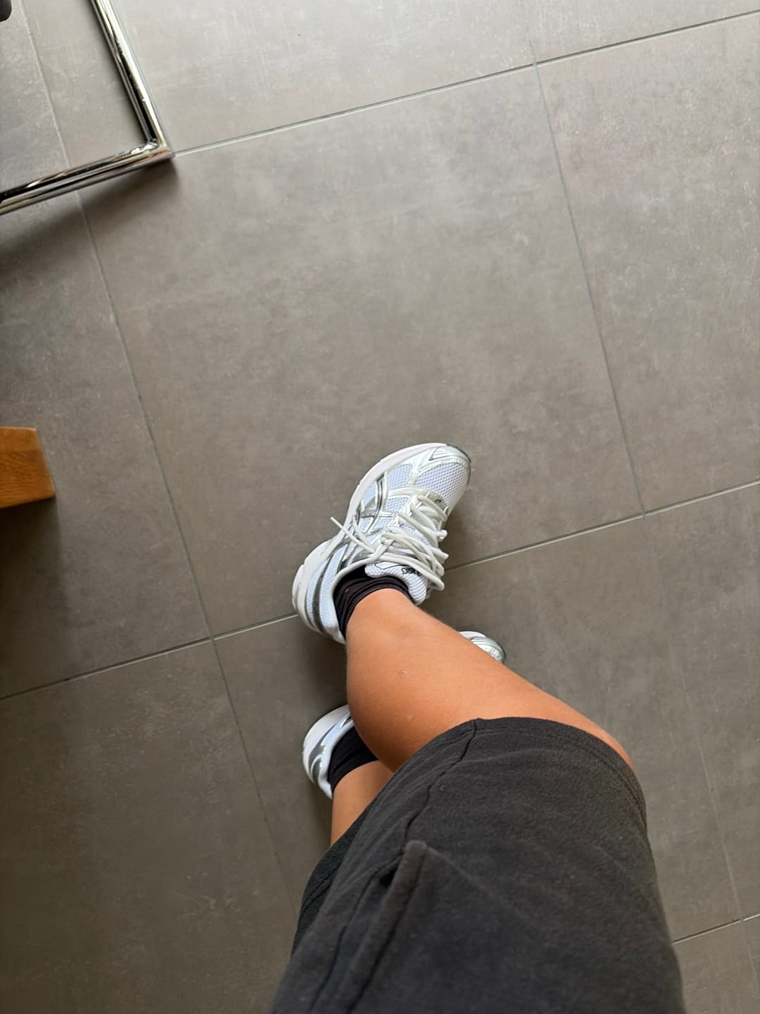 Customer photo review of GEL-1130 Pure Silver - Double Laces