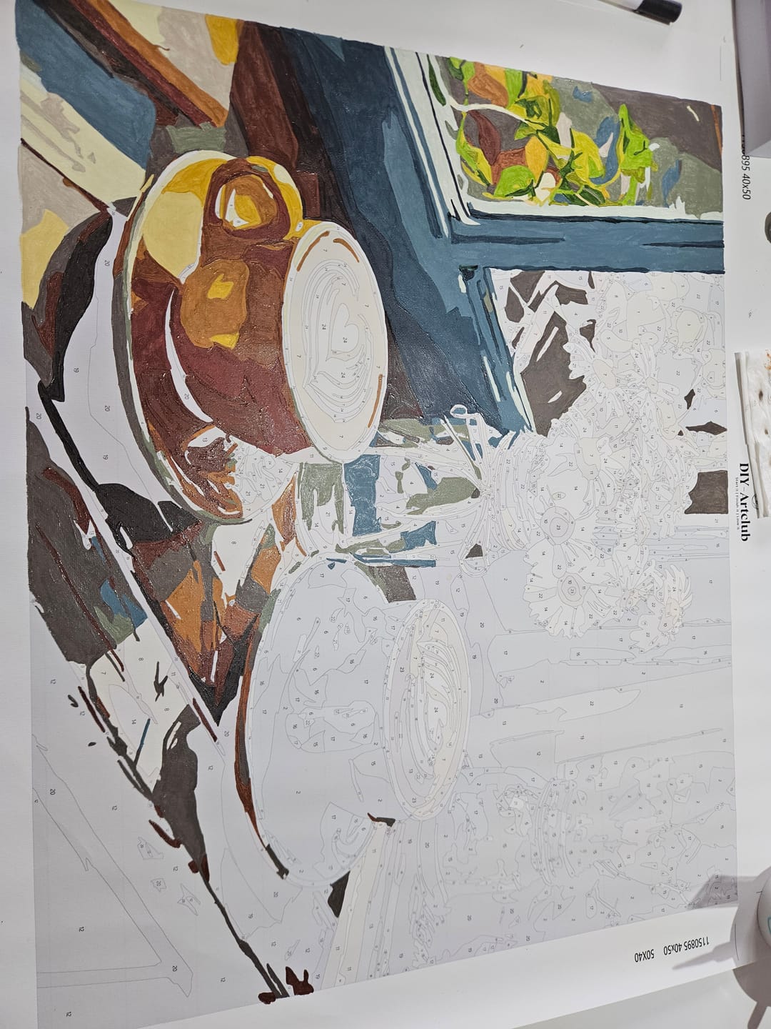 Customer photo review of Village nostalgia | Paint by Number
