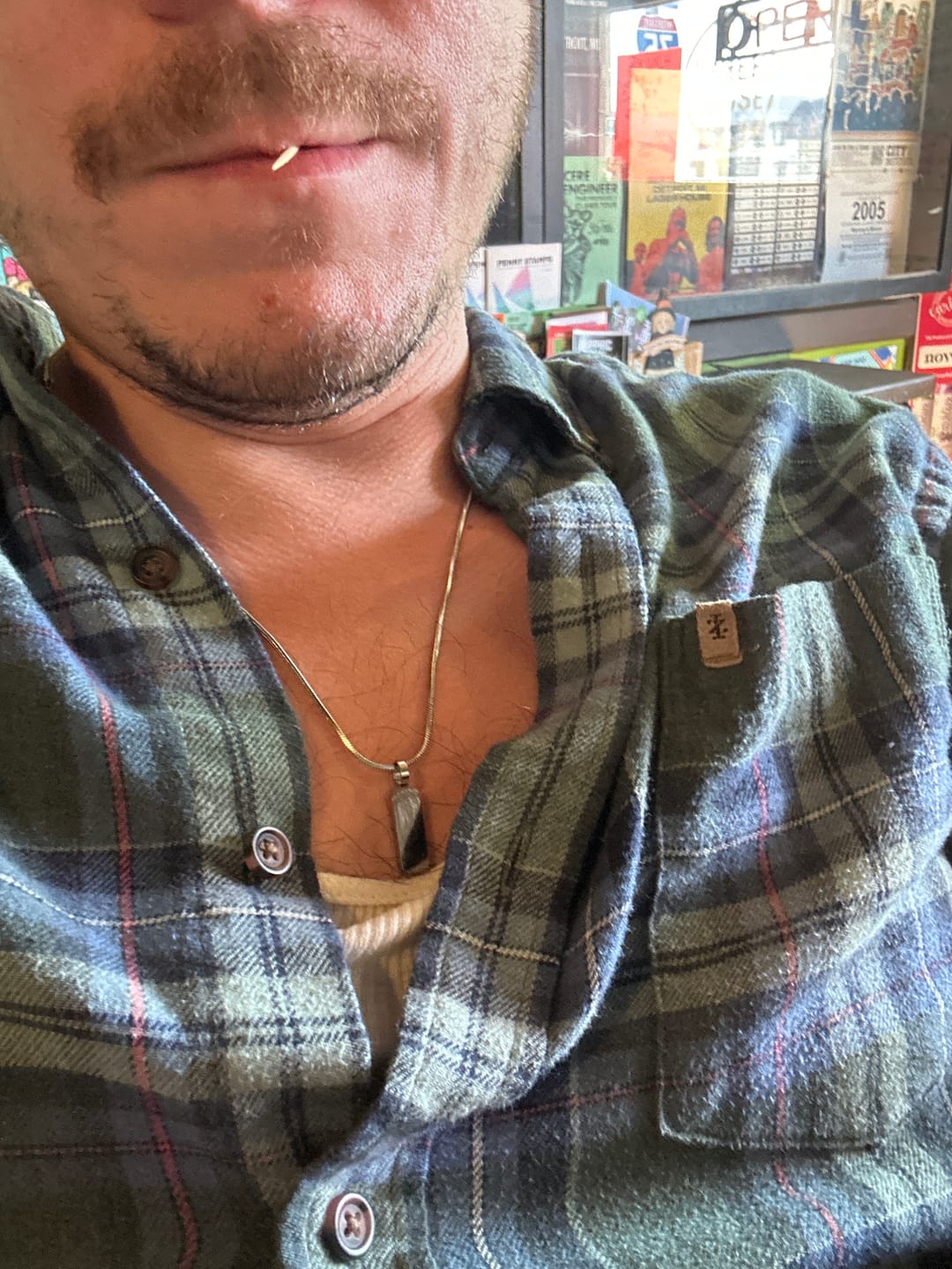 Customer photo review of Minimal Pendant & Square Chain