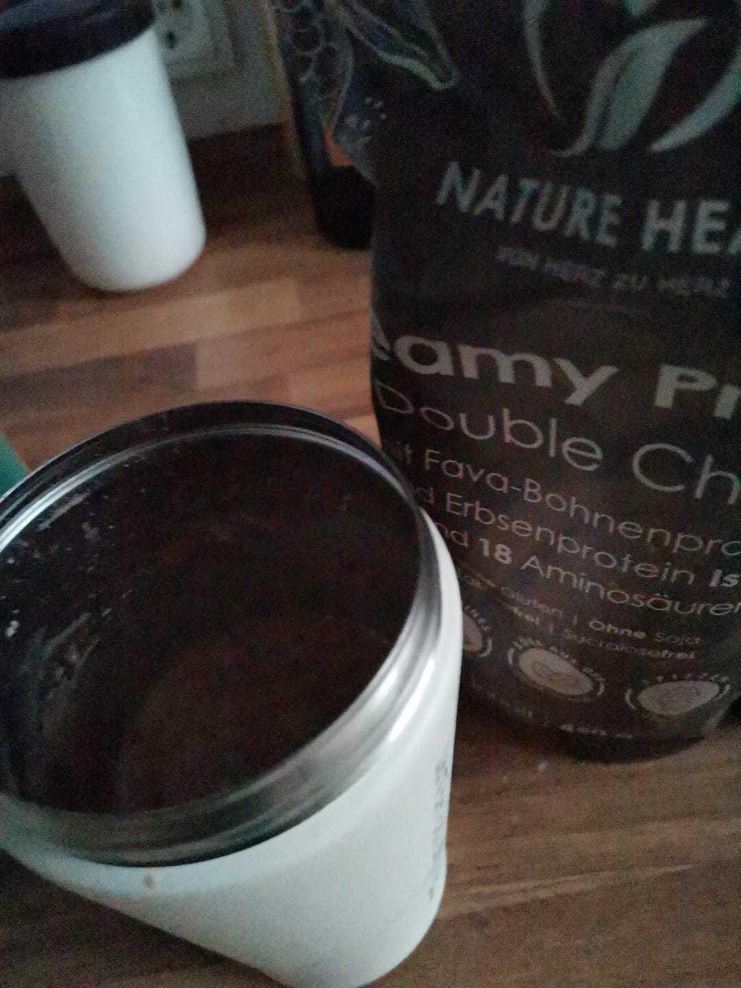 Customer photo review of Creamy Protein Double Choc