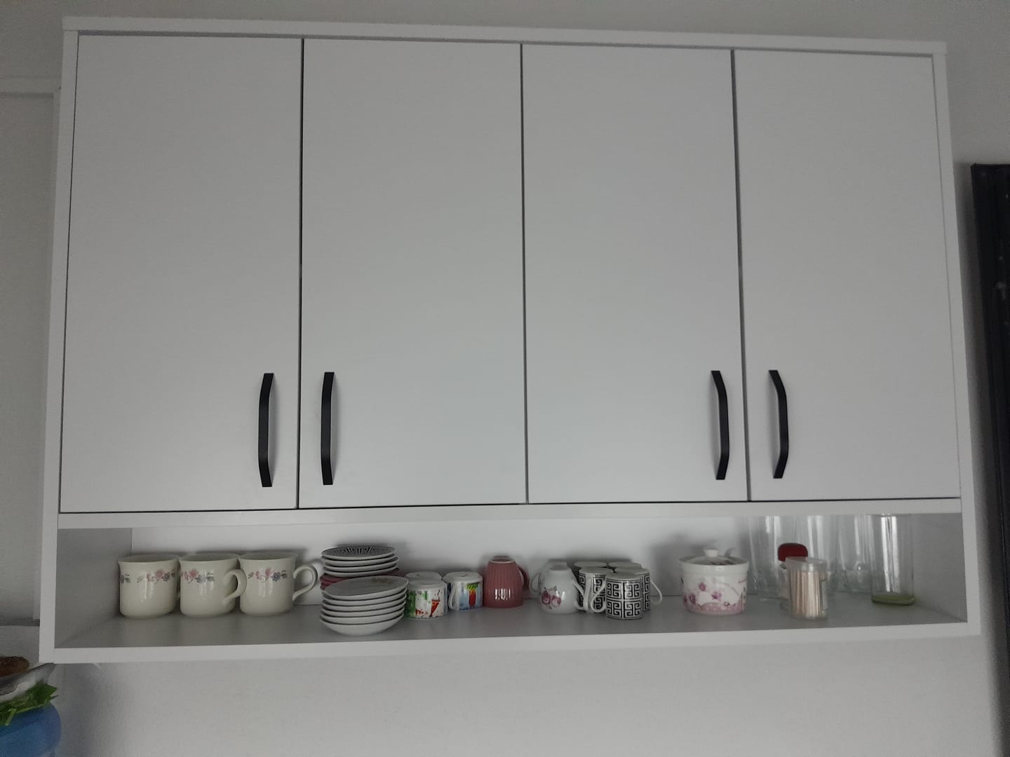 Customer photo review of Rani JE199 Kahve Köşesi Çok Amaçlı Dolap Üst Modül Mutfak Rafı Beyaz